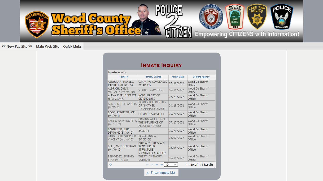Wood County Sheriff's Office P2C